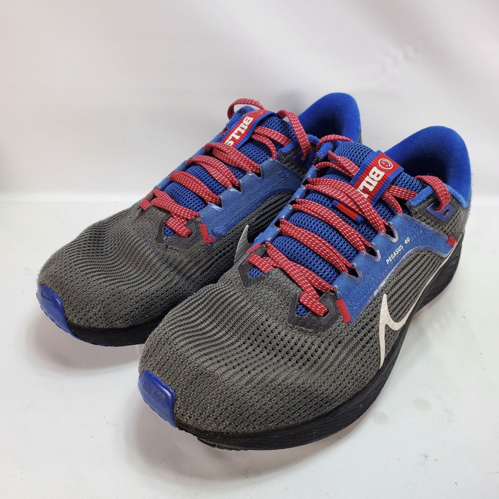 Nike Air Zoom Pegasus 40 Men 7 Anthracite Buffalo Bills Running Shoes DZ5976-001